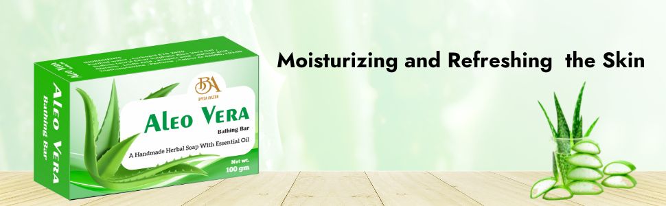 Moisturizing and Refreshing the Skin aloe vera soap